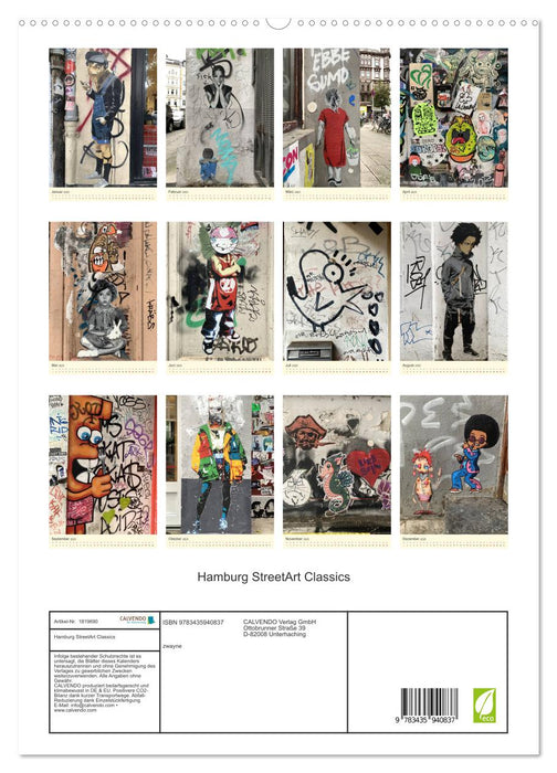 Hamburg StreetArt Classics (CALVENDO Premium Wandkalender 2025)