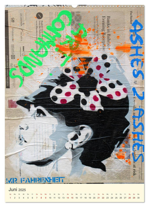 Famous Women in StreetArt (CALVENDO Premium Wandkalender 2025)