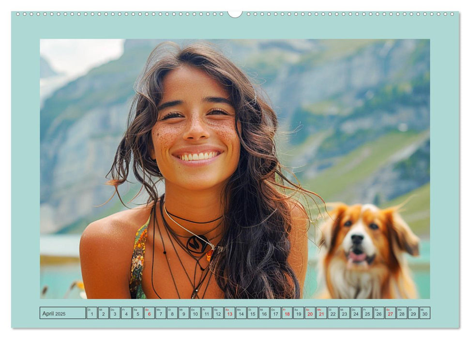 Almwiesenmärchen. Zauberhafte Frauen und gute Laune in den Bergen (CALVENDO Wandkalender 2025)