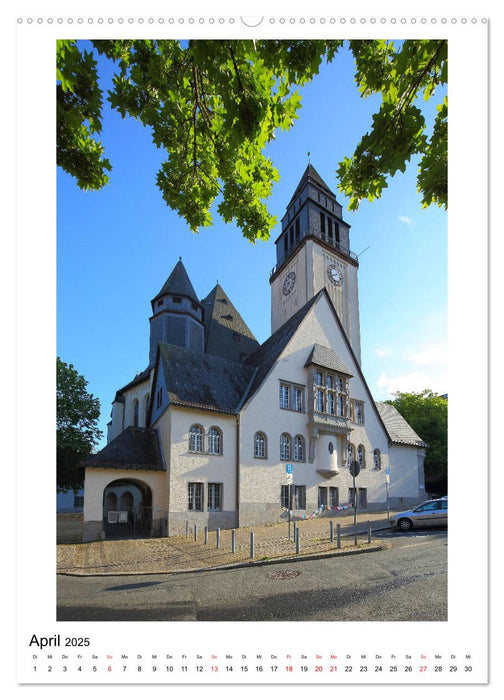 Wiesbaden - mit den Kirchen durch das Jahr (CALVENDO Wandkalender 2025)