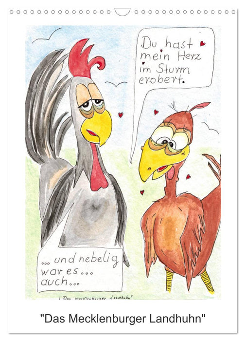 Das mecklenburger Landhuhn (CALVENDO Wandkalender 2025)