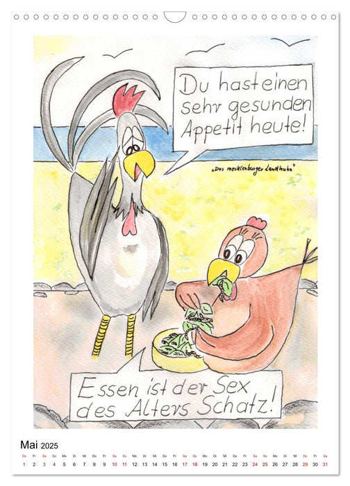 Das mecklenburger Landhuhn (CALVENDO Wandkalender 2025)