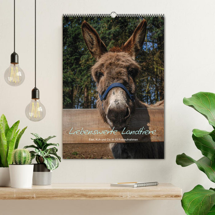 Liebenswerte Landtiere (CALVENDO Wandkalender 2025)