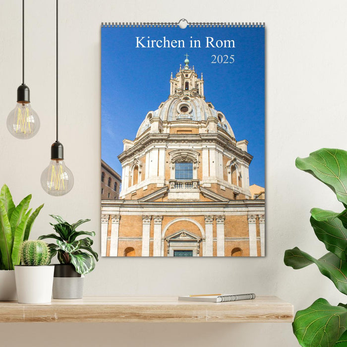 Kirchen in Rom (CALVENDO Wandkalender 2025)