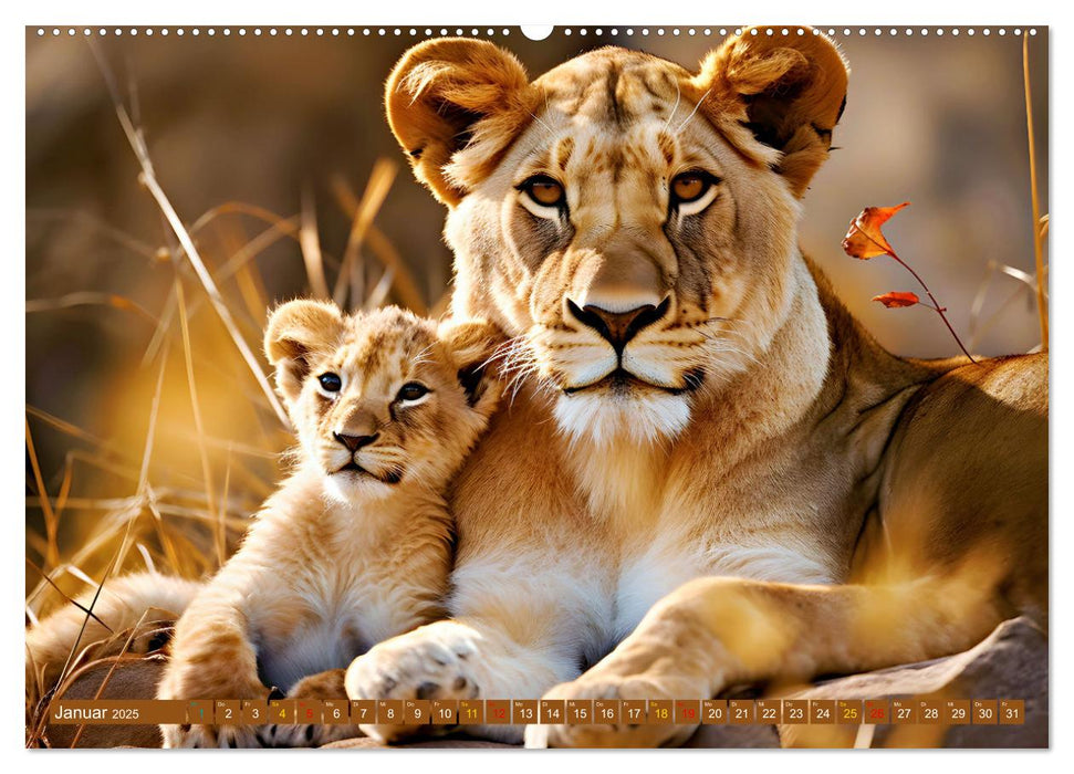 Tierkinder Afrikas - Entdecke ihre zauberhafte Welt (CALVENDO Wandkalender 2025)
