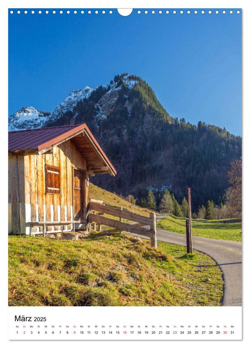 Allgäu, Berge, Wiesen, Seen und Kühe. (CALVENDO Wandkalender 2025)