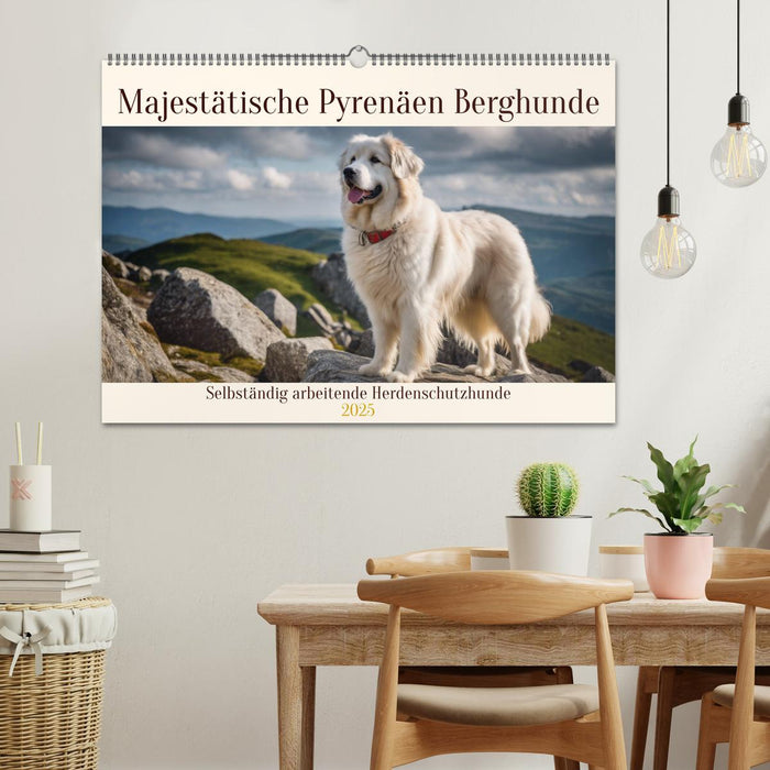 Majestätische Pyrenäen Berghunde (CALVENDO Wandkalender 2025)