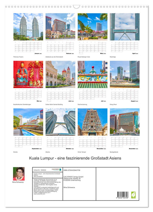 Kuala Lumpur - eine faszinierende Großstadt Asiens (CALVENDO Wandkalender 2025)