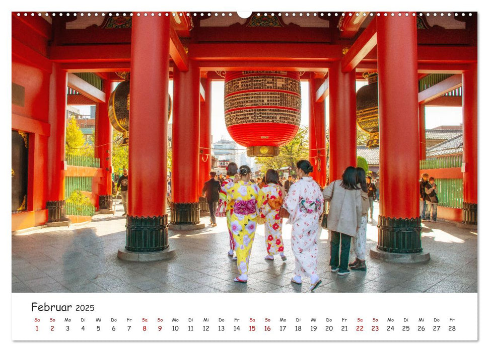 Unterwegs in Japan (CALVENDO Wandkalender 2025)