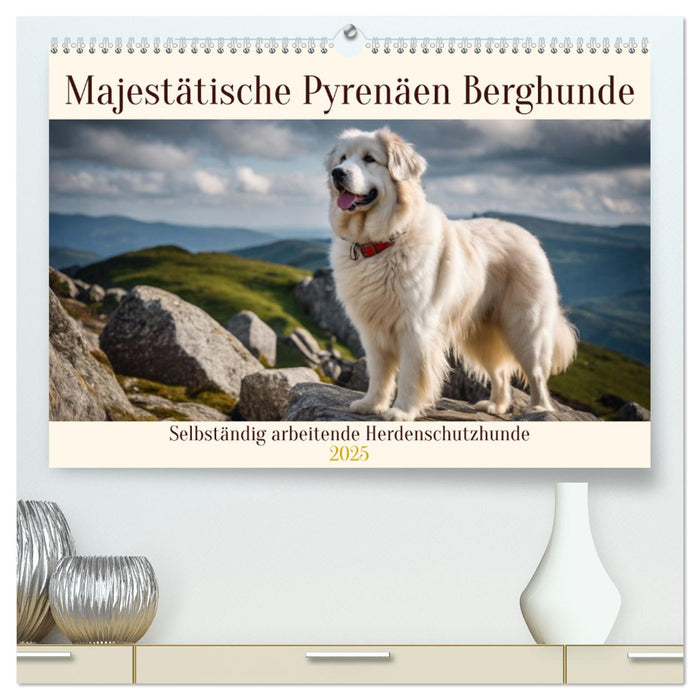 Majestätische Pyrenäen Berghunde (CALVENDO Premium Wandkalender 2025)