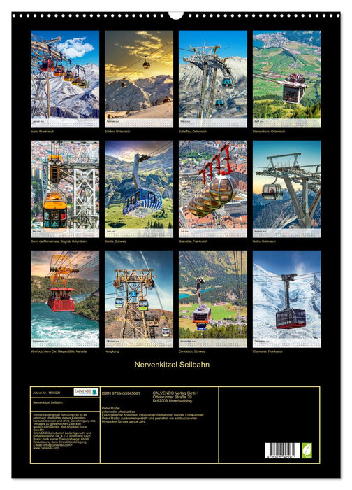 Nervenkitzel Seilbahn (CALVENDO Wandkalender 2025)