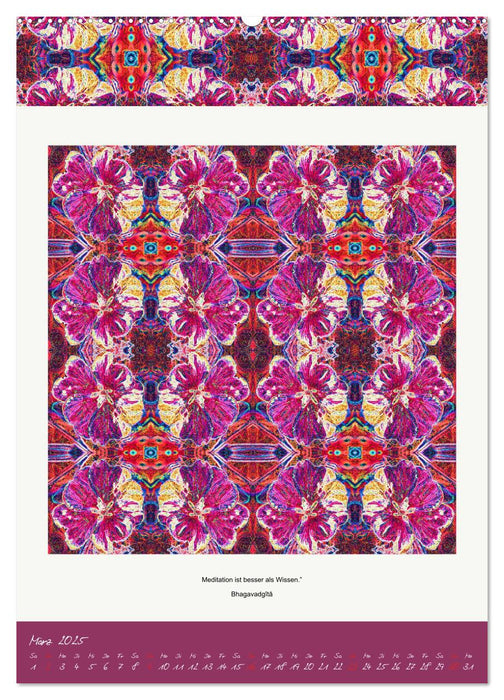 Blossom Mandalas by VogtArt (CALVENDO Premium Wandkalender 2025)