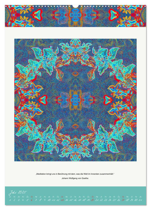 Blossom Mandalas by VogtArt (CALVENDO Premium Wandkalender 2025)