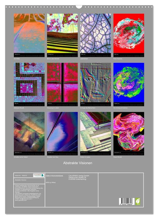 Abstrakte Visionen (CALVENDO Wandkalender 2025)