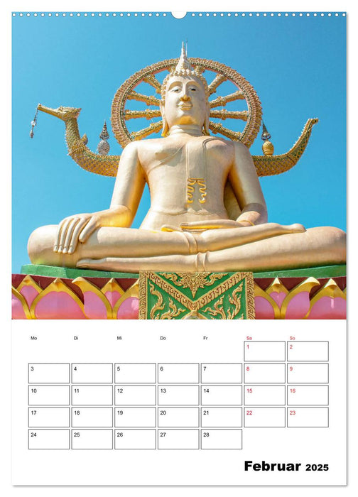 Koh Samui - Buddhistische Tempel (CALVENDO Wandkalender 2025)