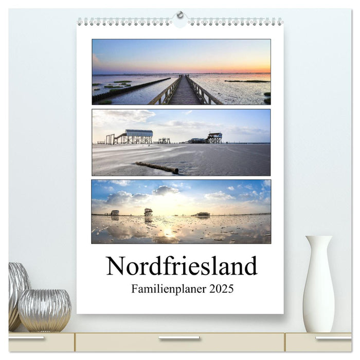 Nordfriesland - Familienplaner (CALVENDO Premium Wandkalender 2025)