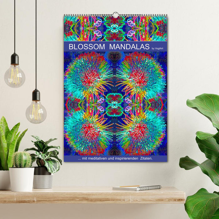 Blossom Mandalas by VogtArt (CALVENDO Wandkalender 2025)