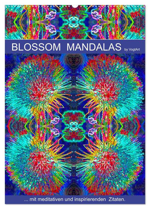 Blossom Mandalas by VogtArt (CALVENDO Wandkalender 2025)