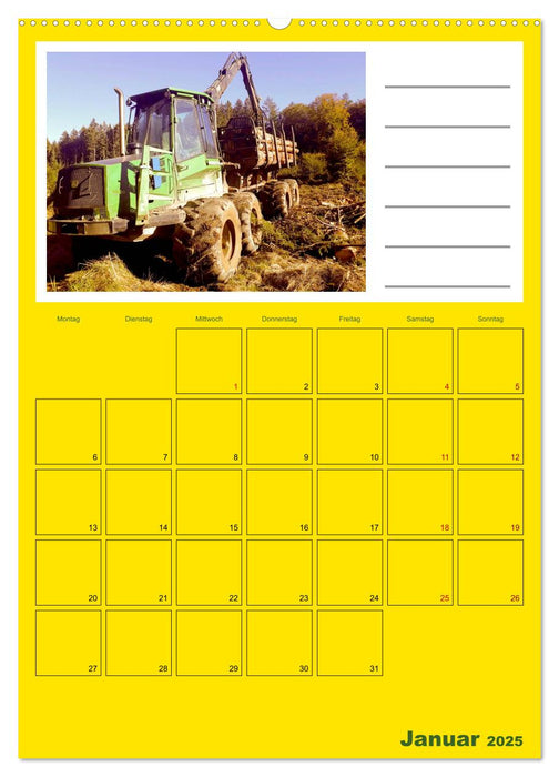 FORWARDER Rückezug im Einsatz (CALVENDO Premium Wandkalender 2025)