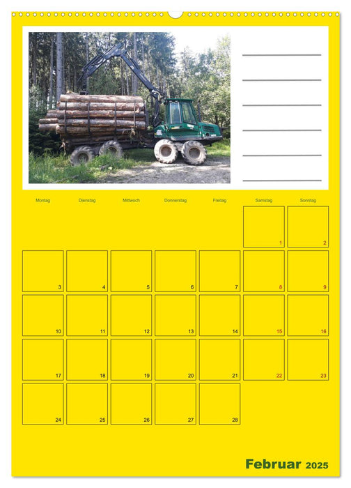 FORWARDER Rückezug im Einsatz (CALVENDO Premium Wandkalender 2025)