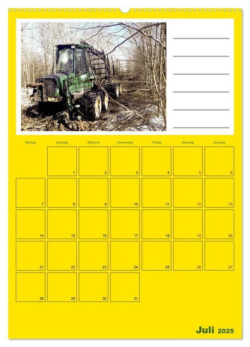 FORWARDER Rückezug im Einsatz (CALVENDO Premium Wandkalender 2025)