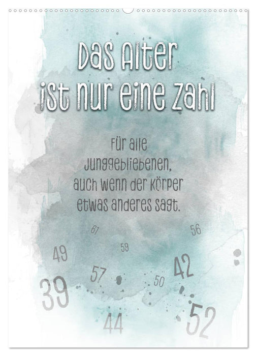 Das Alter ist nur eine Zahl (CALVENDO Wandkalender 2025)