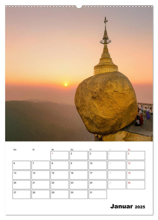 MYANMAR - Mein Urlaubsplaner (CALVENDO Wandkalender 2025)