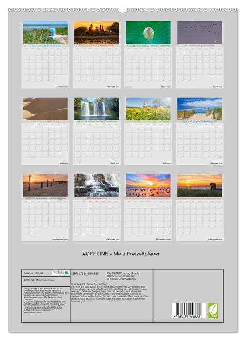 #OFFLINE - Mein Freizeitplaner (CALVENDO Premium Wandkalender 2025)