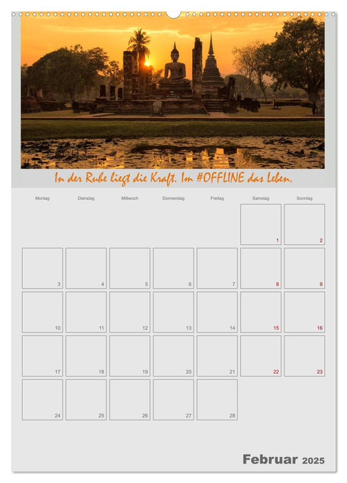 #OFFLINE - Mein Freizeitplaner (CALVENDO Premium Wandkalender 2025)