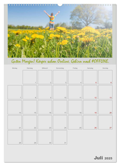 #OFFLINE - Mein Freizeitplaner (CALVENDO Premium Wandkalender 2025)