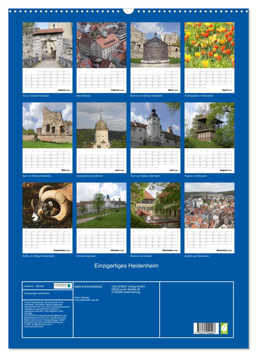 Einzigartiges Heidenheim (CALVENDO Wandkalender 2025)