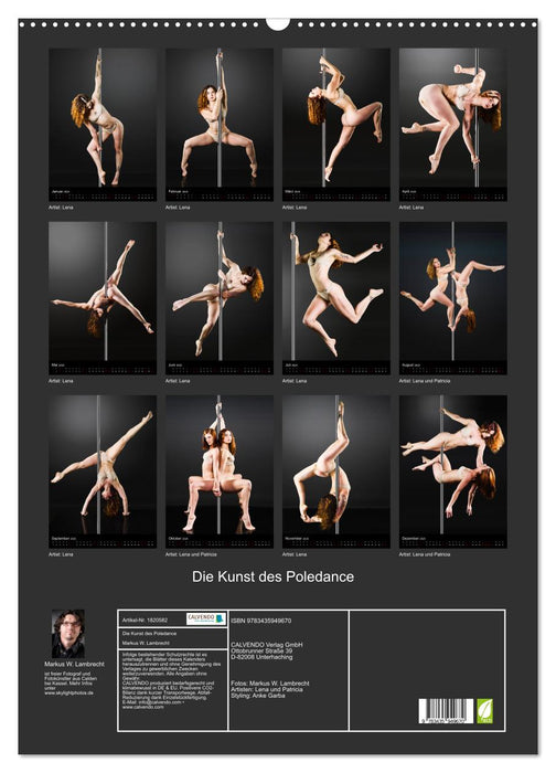 Die Kunst des Poledance (CALVENDO Wandkalender 2025)