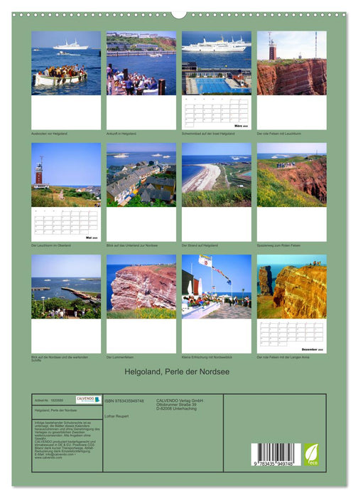 Helgoland, Perle der Nordsee (CALVENDO Premium Wandkalender 2025)