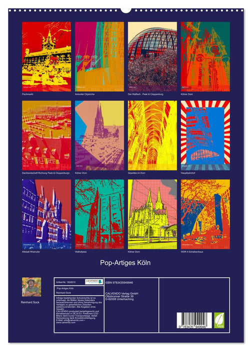 Pop-Artiges Köln (CALVENDO Premium Wandkalender 2025)