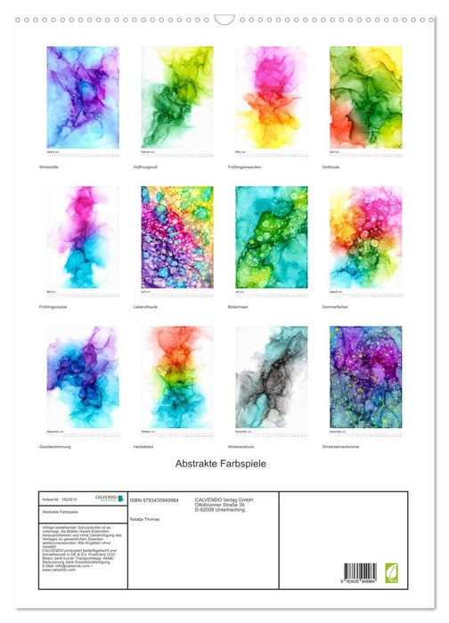 Abstrakte Farbspiele (CALVENDO Wandkalender 2025)