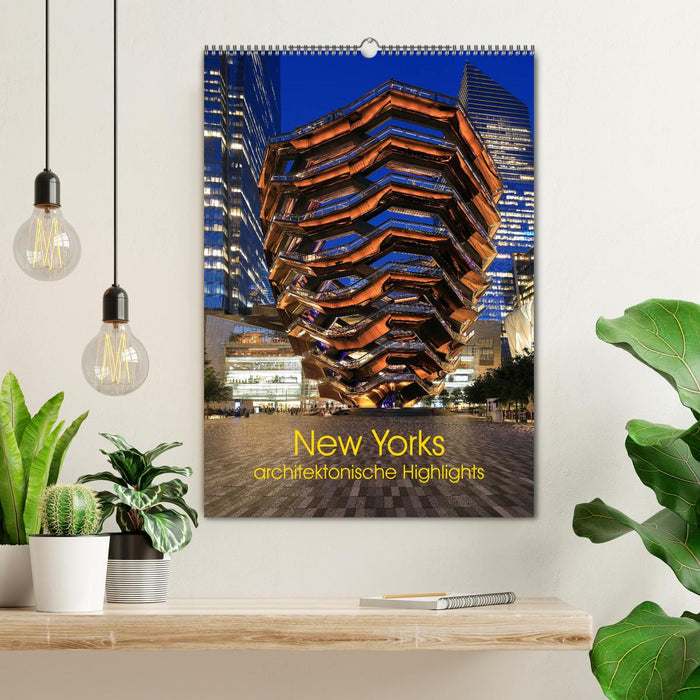 New Yorks architektonische Highlights (CALVENDO Wandkalender 2025)