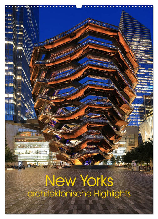 New Yorks architektonische Highlights (CALVENDO Wandkalender 2025)