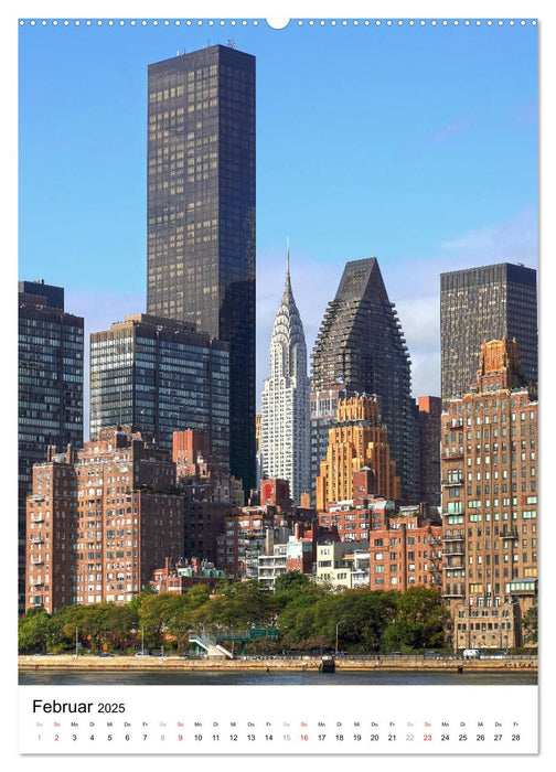 New Yorks architektonische Highlights (CALVENDO Wandkalender 2025)