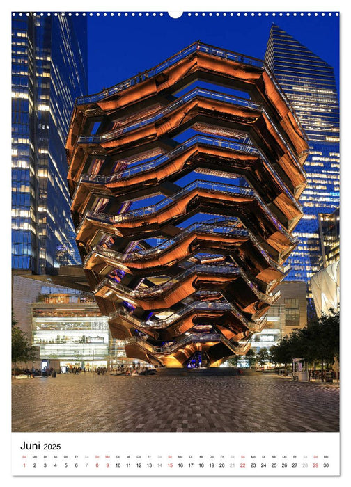 New Yorks architektonische Highlights (CALVENDO Wandkalender 2025)