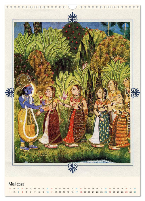 Indische Miniaturen (CALVENDO Wandkalender 2025)