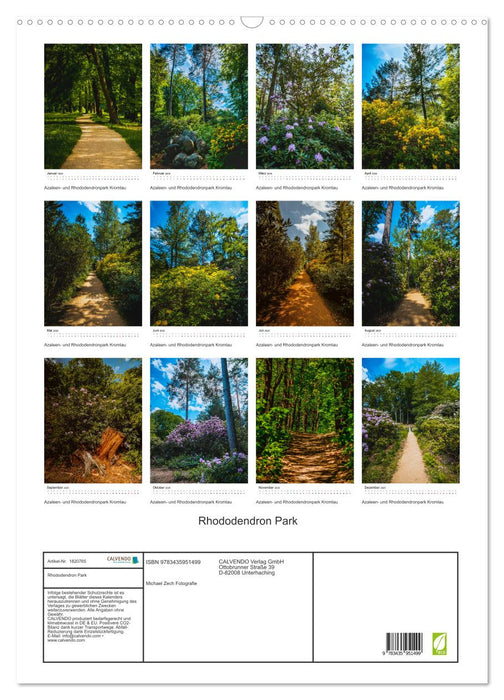 Rhododendron Park (CALVENDO Wandkalender 2025)