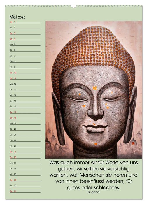 Lebensfreude Buddha (CALVENDO Premium Wandkalender 2025)