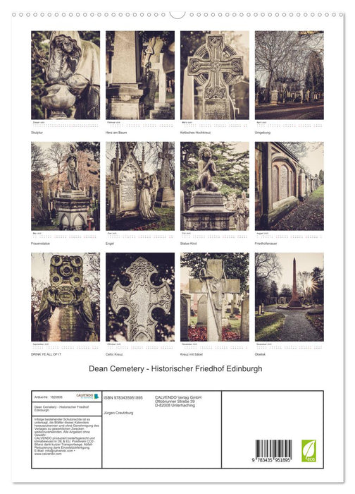 Dean Cemetery - Historischer Friedhof Edinburgh (CALVENDO Wandkalender 2025)