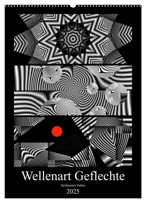 Wellenart Geflechte (CALVENDO Wandkalender 2025)