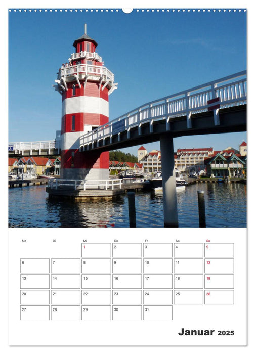 Rheinsberg mit Hafendorf (CALVENDO Wandkalender 2025)