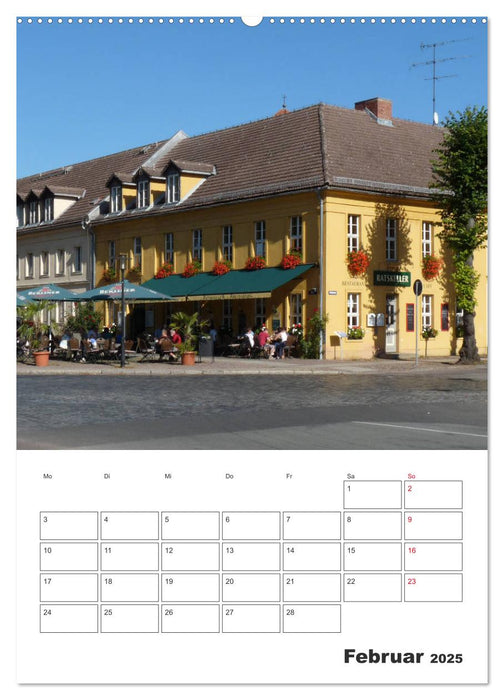 Rheinsberg mit Hafendorf (CALVENDO Wandkalender 2025)