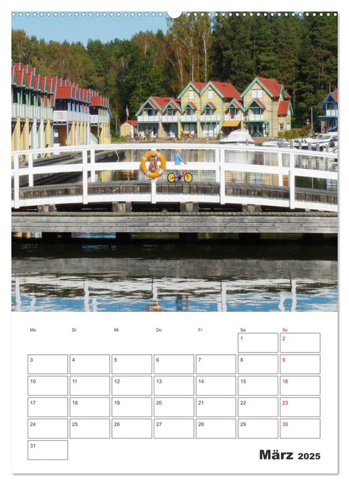 Rheinsberg mit Hafendorf (CALVENDO Wandkalender 2025)