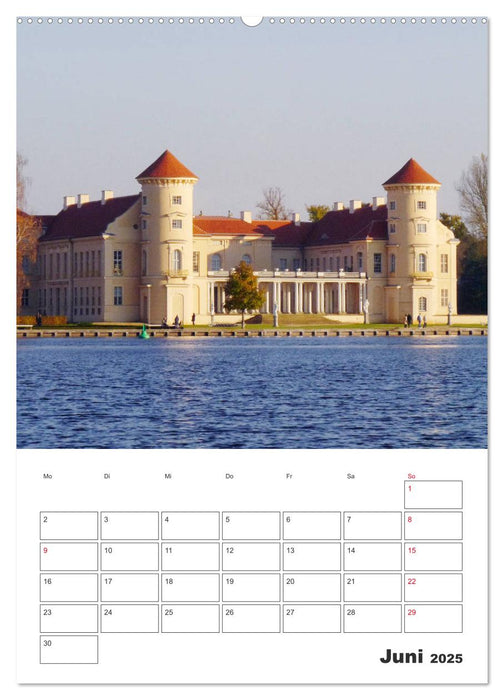 Rheinsberg mit Hafendorf (CALVENDO Wandkalender 2025)