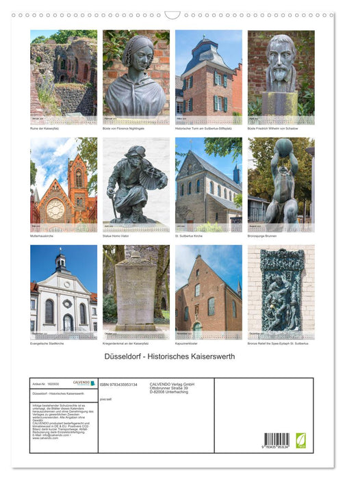 Düsseldorf - Historisches Kaiserswerth (CALVENDO Wandkalender 2025)