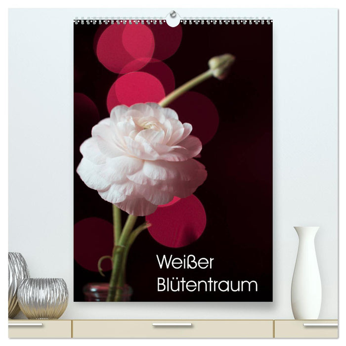 Weißer Blütentraum (CALVENDO Premium Wandkalender 2025)